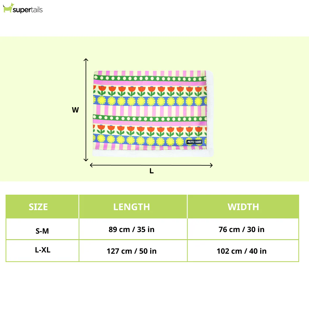Pets Way Bloom Ultra Soft Winter Blanket for Dogs - Image 2