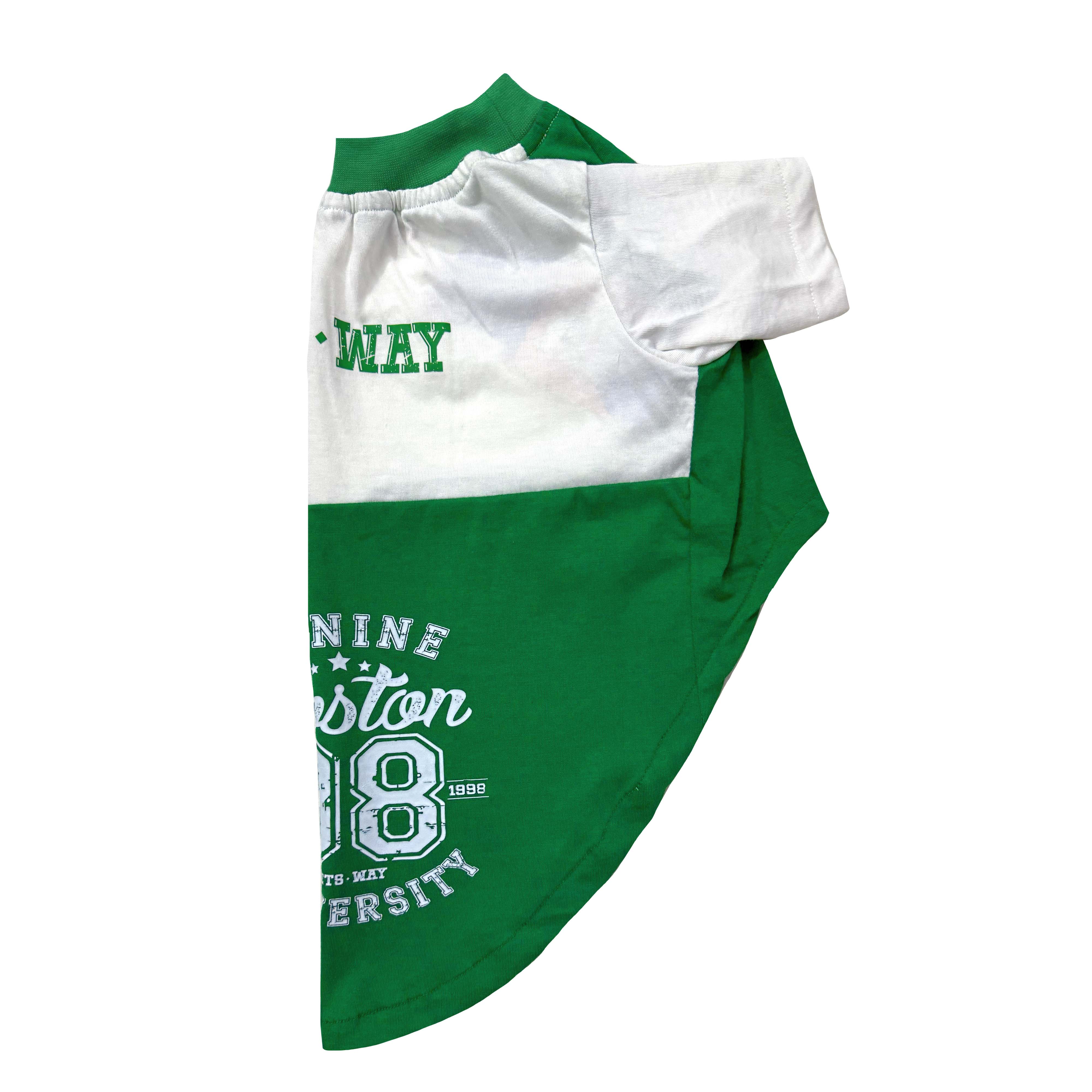 Pets Way Boston Barkball Tshirt for Dogs (Green/White) - Image 4