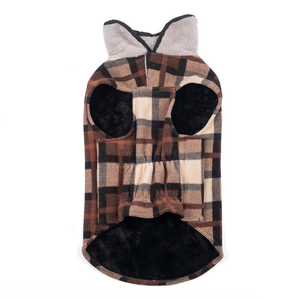 Pets Way Checks Winter Jacket for Dogs (Brownie) - Image 3
