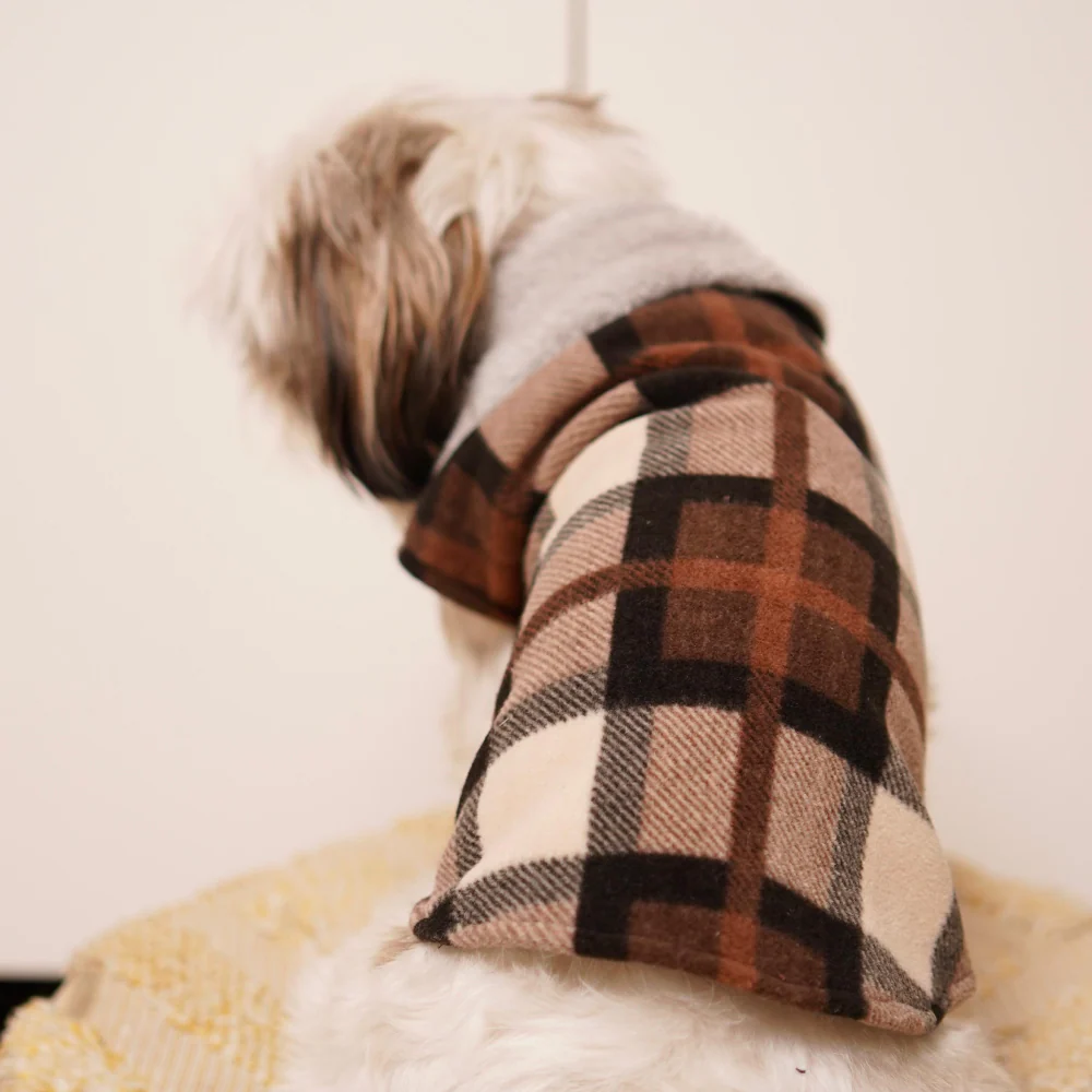 Pets Way Checks Winter Jacket for Dogs (Brownie) - Image 4