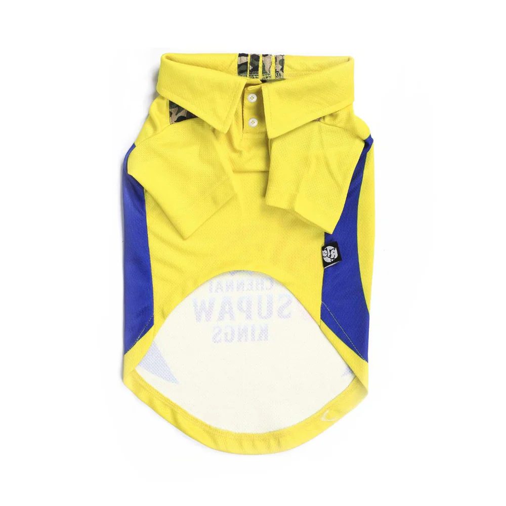 Pets Way Chennai Supaw Kings IPL Jersey for Dogs and Cats (Yellow)| Indian Pet League - Image 4