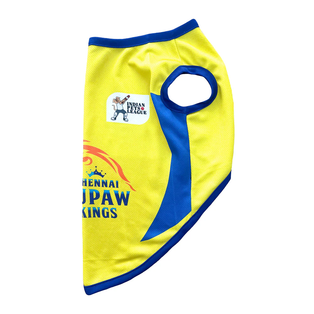 Pets Way Chennai Supaw Kings Team Jersey Vest for Dogs | Indian Pet League - Image 6