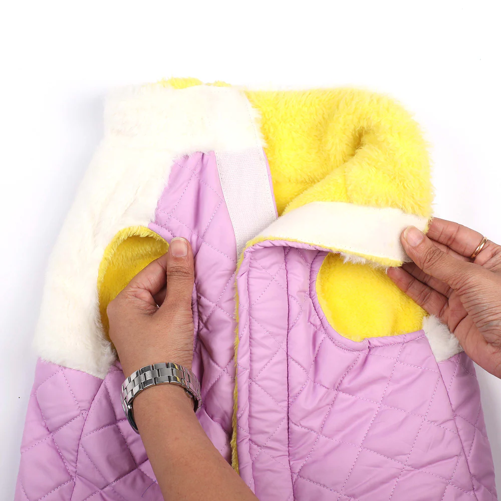 Pets Way Cozyquilt Winter Jacket for Dogs (Mauve) - Image 4