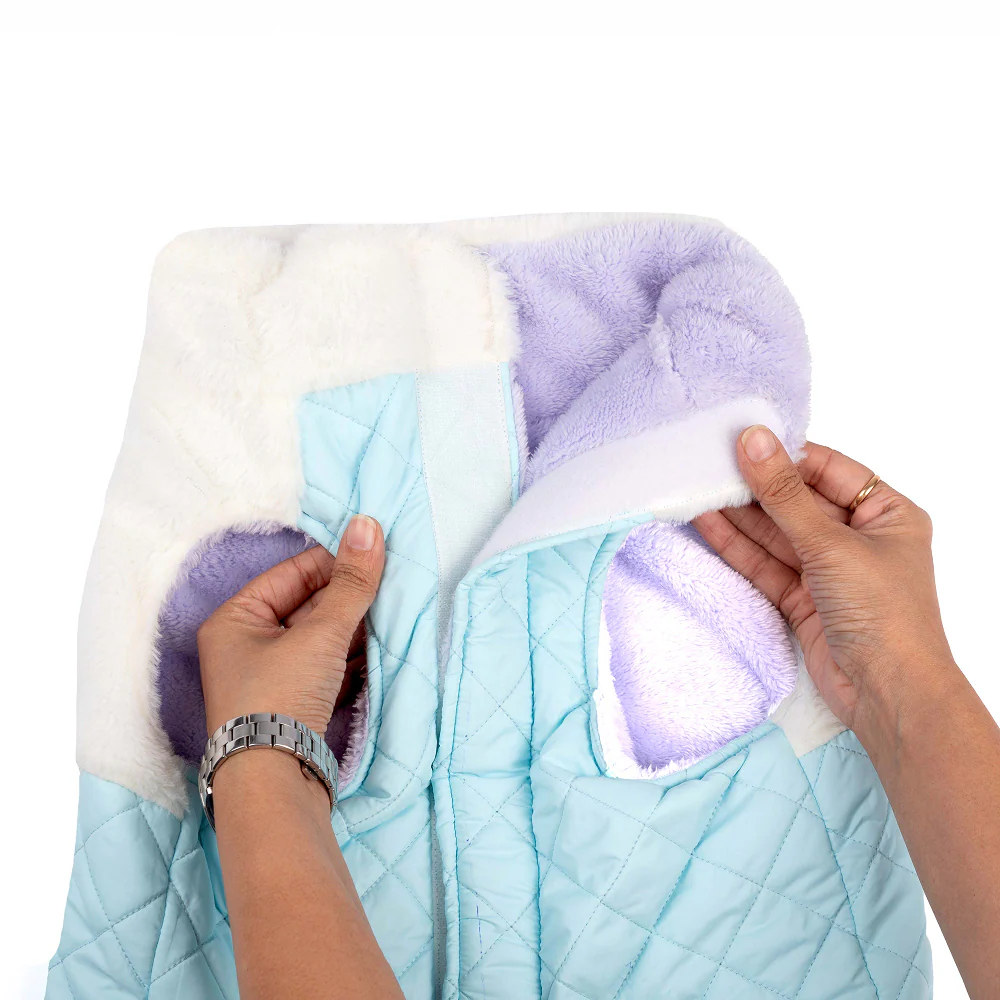 Pets Way Cozyquilt Winter Jacket for Dogs (Sky) - Image 7