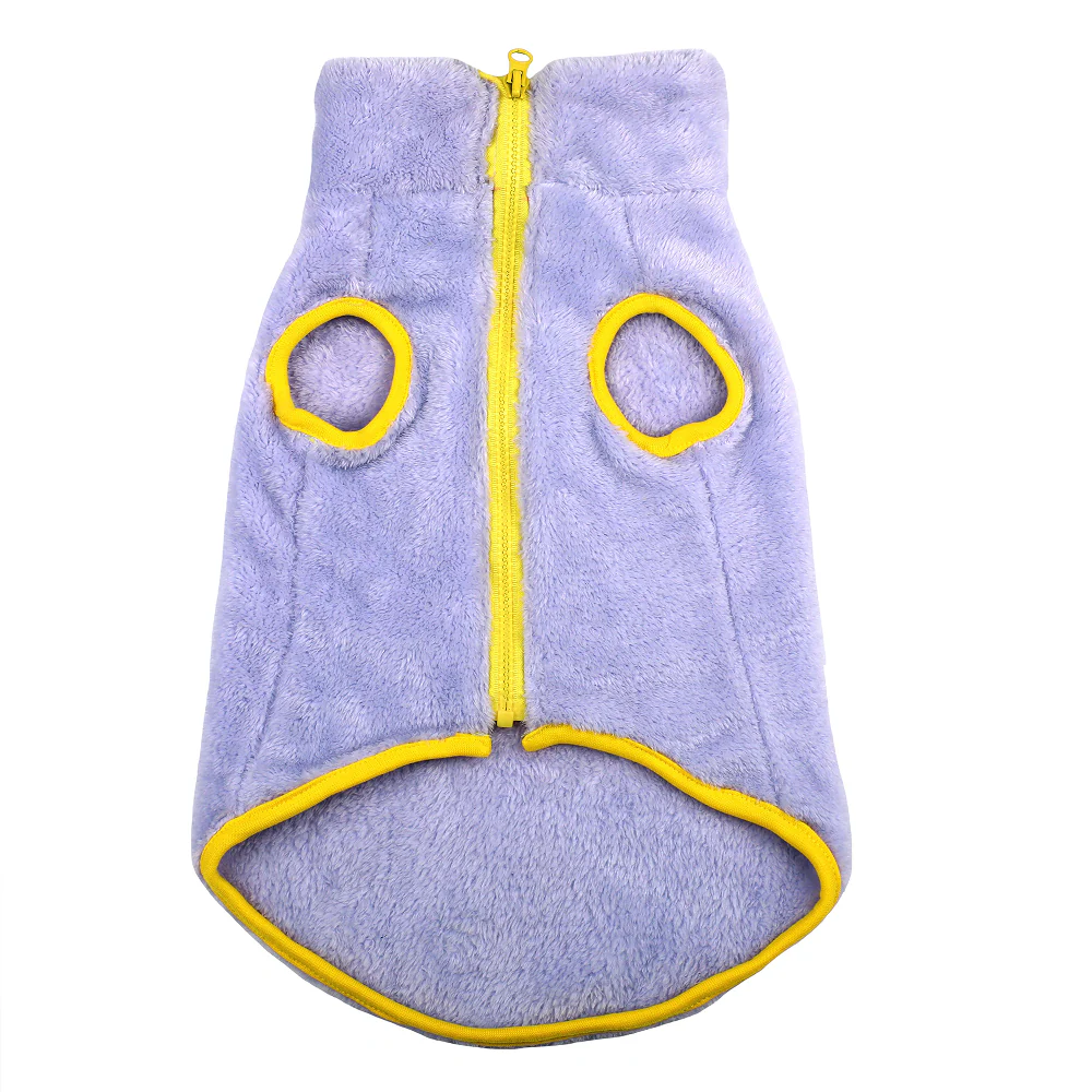 Pets Way Crazy Fur Winter Jacket for Dogs (Dust Blue) - Image 3