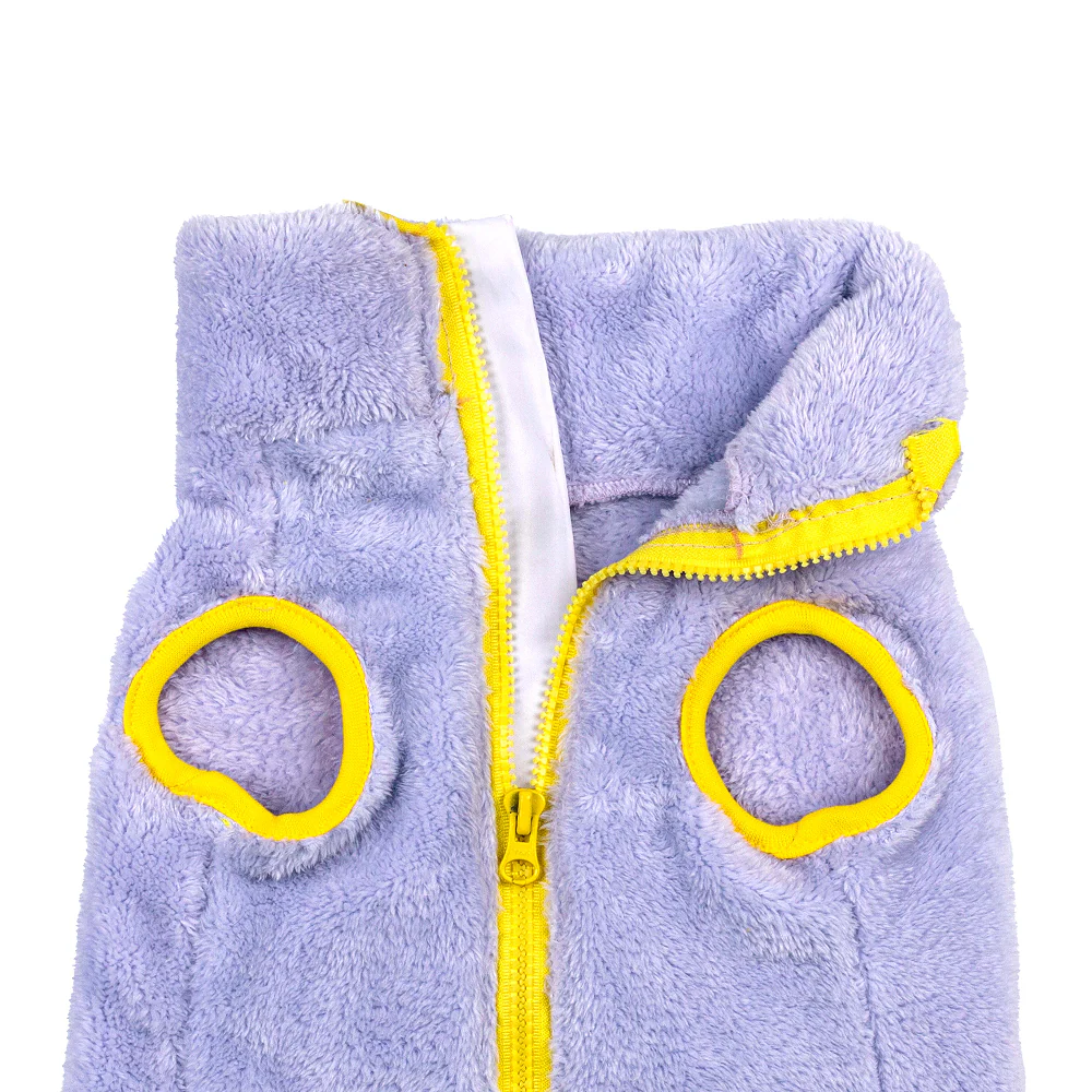 Pets Way Crazy Fur Winter Jacket for Dogs (Dust Blue) - Image 6