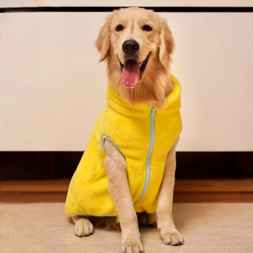 Pets Way Crazy Fur Winter Jacket for Dogs (Yellow) - Image 5