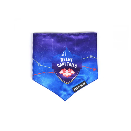 Pets Way Delhi Capi Tails IPL Bandana for Dogs and Cats (Blue) | Indian Pet League - Image 3