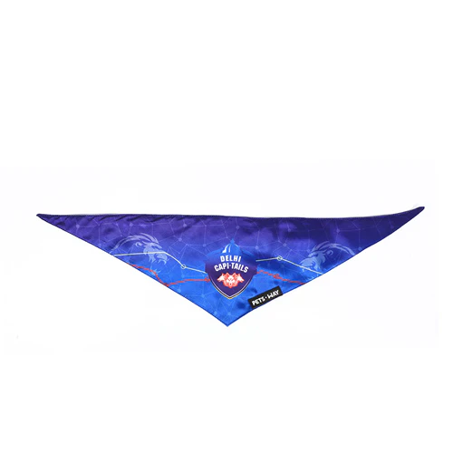 Pets Way Delhi Capi Tails IPL Bandana for Dogs and Cats (Blue) | Indian Pet League - Image 4
