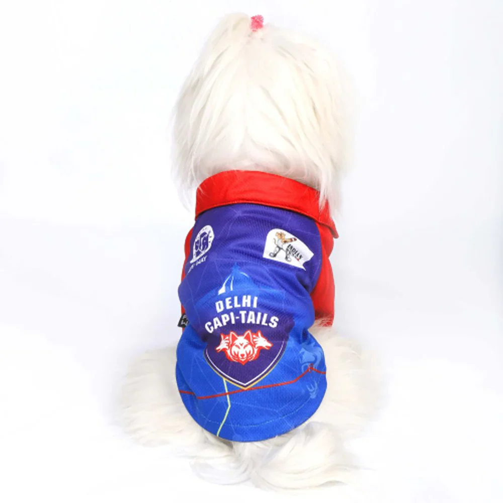 Pets Way Delhi Capi Tails IPL Jersey for Dogs and Cats (Blue)| Indian Pet League - Image 3
