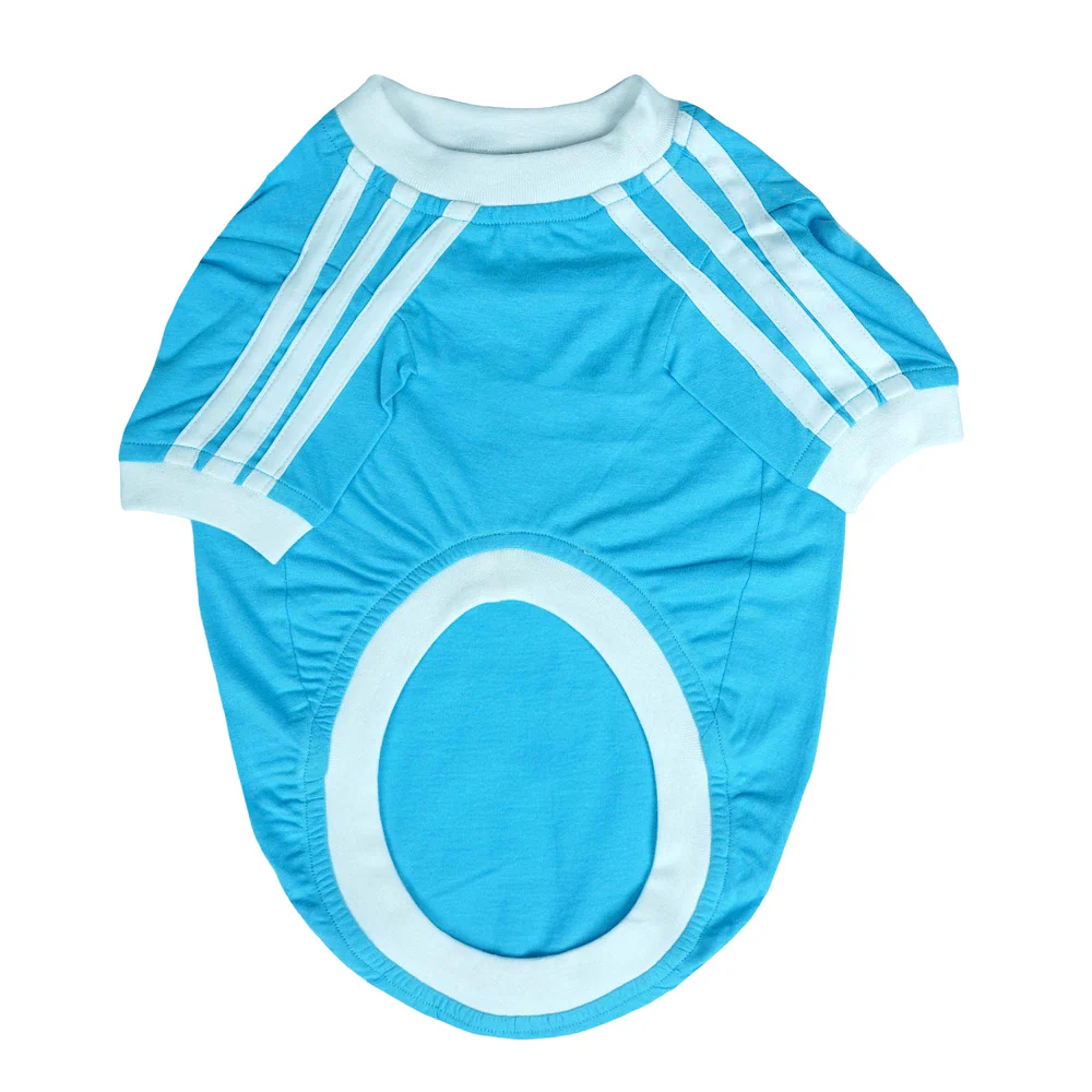 Pets Way Dive In Stripes Tshirt for Dogs (Ocean) - Image 2