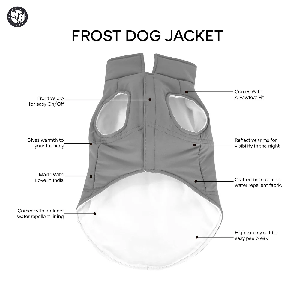 Pets Way Frost Winter Jacket for Dogs (Grey) - Image 3