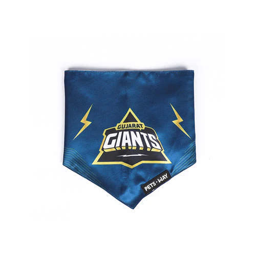 Pets Way Gujarat Giants IPL Bandana for Dogs and Cats (Blue) | Indian Pet League - Image 3