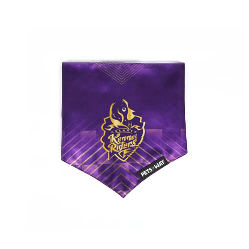 Pets Way Kolkata Kennel Riders IPL Bandana for Dogs and Cats (Purple) | Indian Pet League - Image 3
