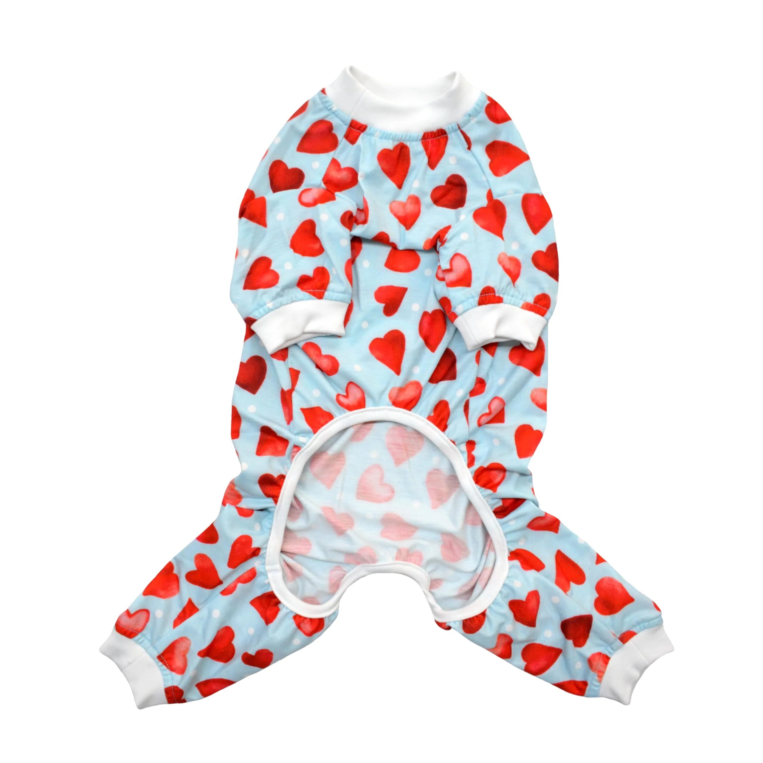 Pets Way Little Heart Jumpsuit for Dogs (Red) - Image 4