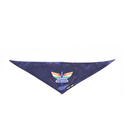 Pets Way Lucknow Super Guards IPL Bandana for Dogs and Cats (Blue) | Indian Pet League - Image 4