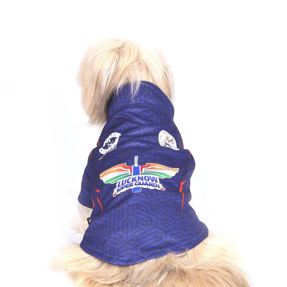 Pets Way Lucknow Super Guards IPL Jersey for Dogs and Cats (Blue)| Indian Pet League - Image 3