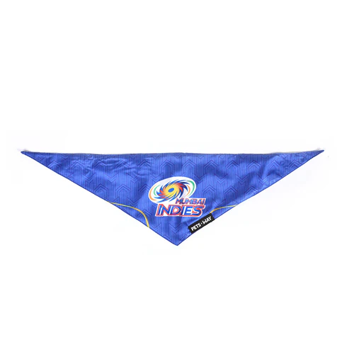 Pets Way Mumbai Indies IPL Bandana for Dogs and Cats (Blue) | Indian Pet League - Image 4