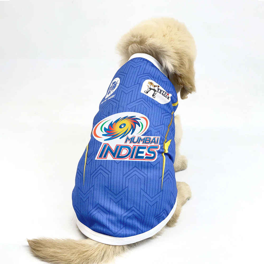 Pets Way Mumbai Indies Team Jersey Vest for Dogs | Indian Pet League - Image 3