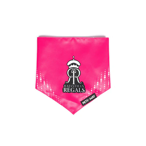 Pets Way Rajasthan Regals IPL Bandana for Dogs and Cats (Pink) | Indian Pet League - Image 3