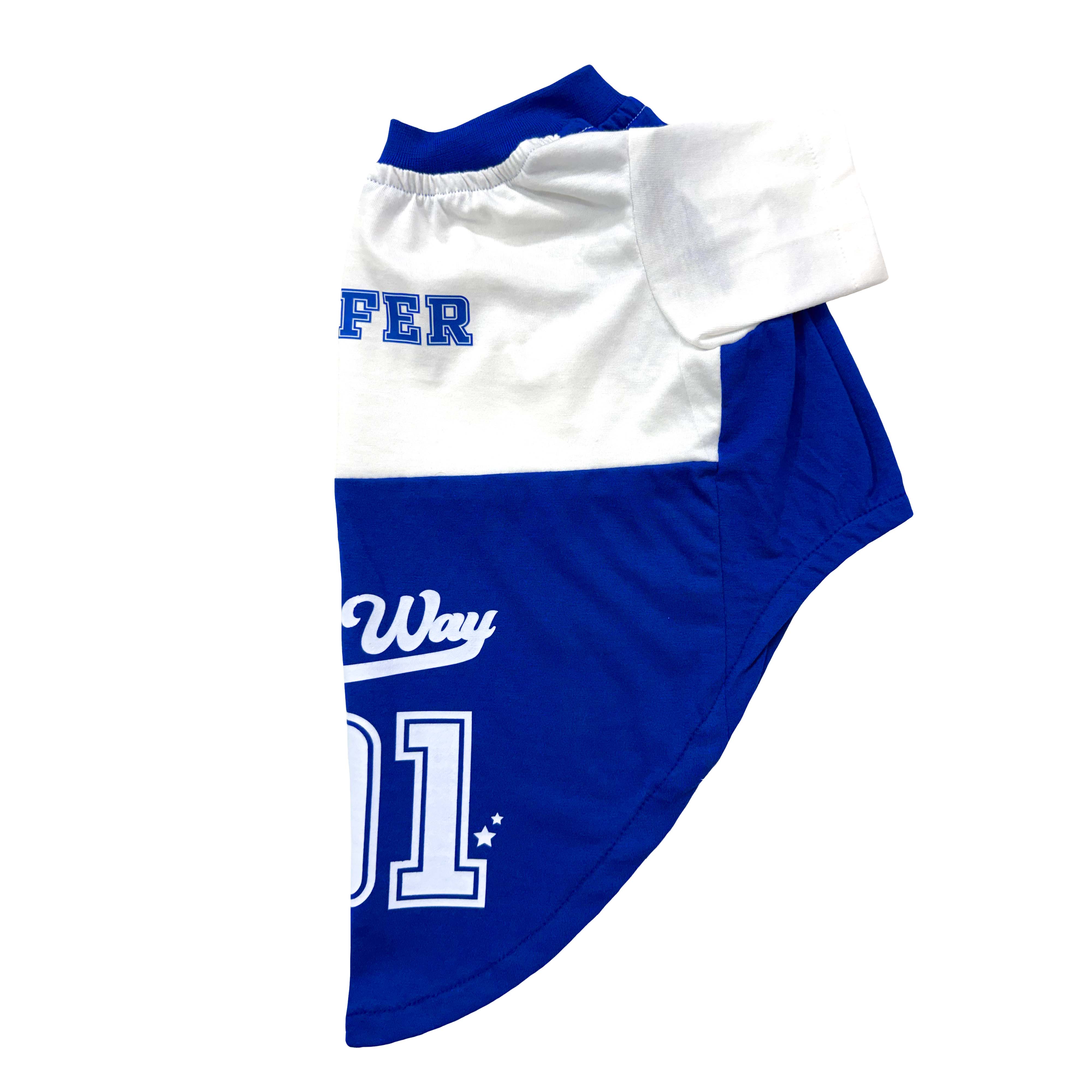 Pets Way Sniffer Barkball Tshirt for Dogs (Blue/White) - Image 6
