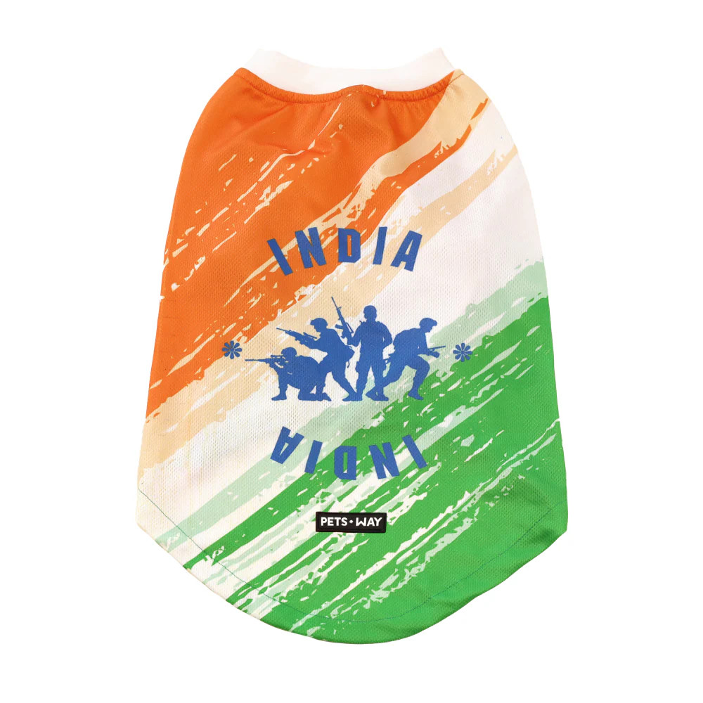 Pets Way Team India Spirit Tshirt for Dogs - Image 12