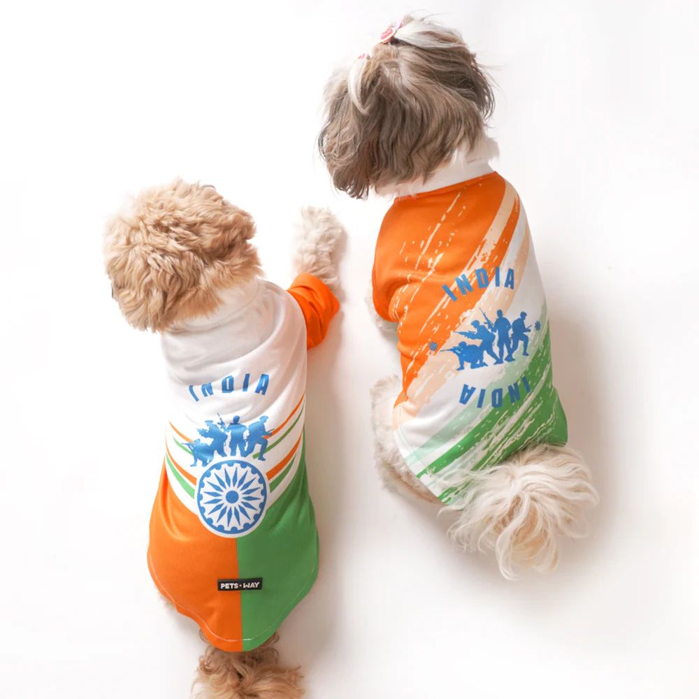 Pets Way Team India Spirit Tshirt for Dogs - Image 9