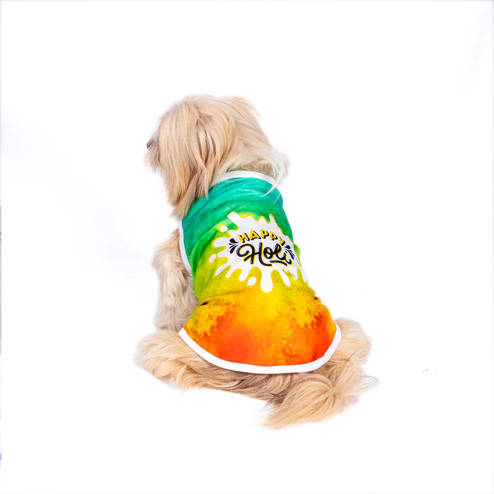 Pets Way Tie & Dye Holi T shirt for Dogs - Image 6