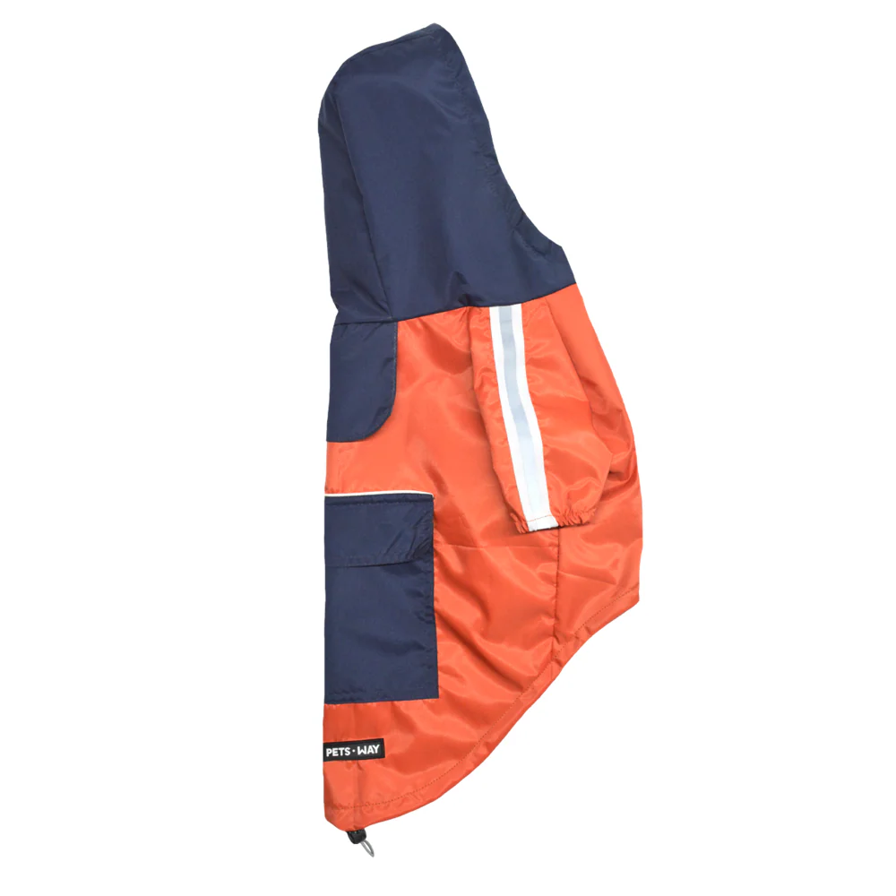 Pets Way TPU Rainstorm Raincoat for Dogs (Rust) - Image 6