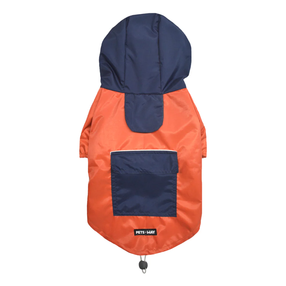 Pets Way TPU Rainstorm Raincoat for Dogs (Rust) - Image 7