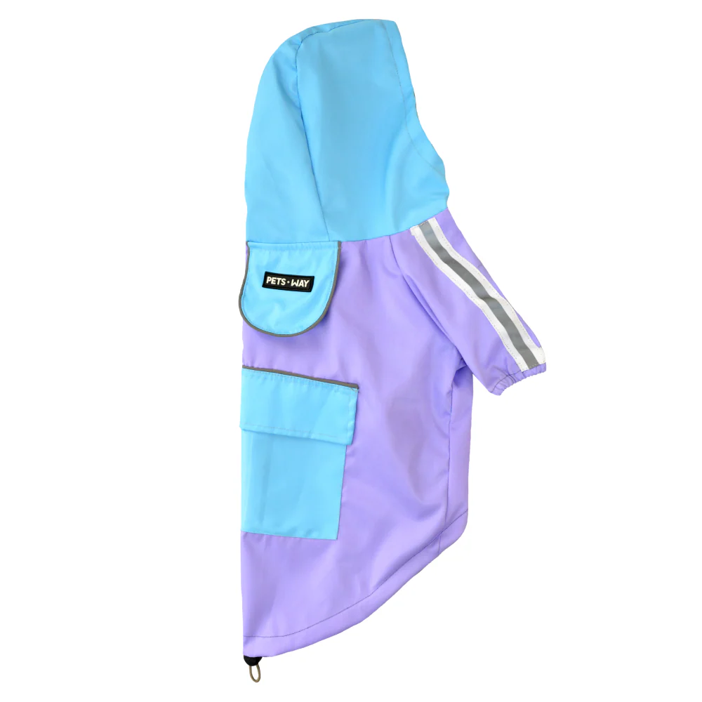 Pets Way TPU Rainstorm Raincoat for Dogs (Lavender) - Image 4
