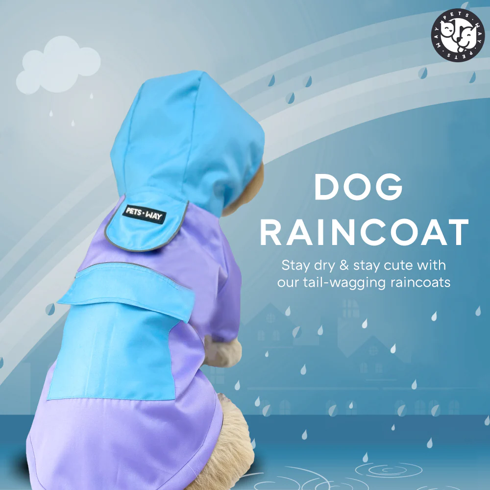 Pets Way TPU Rainstorm Raincoat for Dogs (Lavender) - Image 5