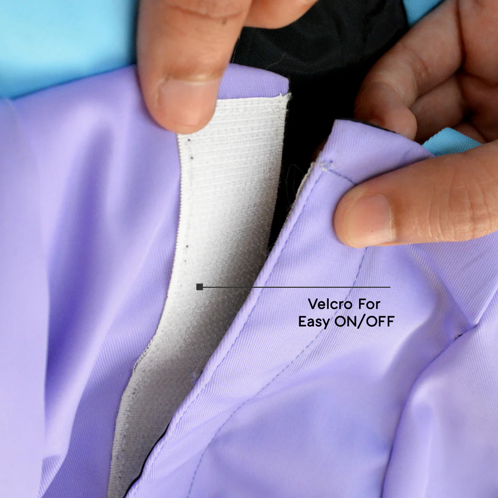 Pets Way TPU Rainstorm Raincoat for Dogs (Lavender) - Image 6