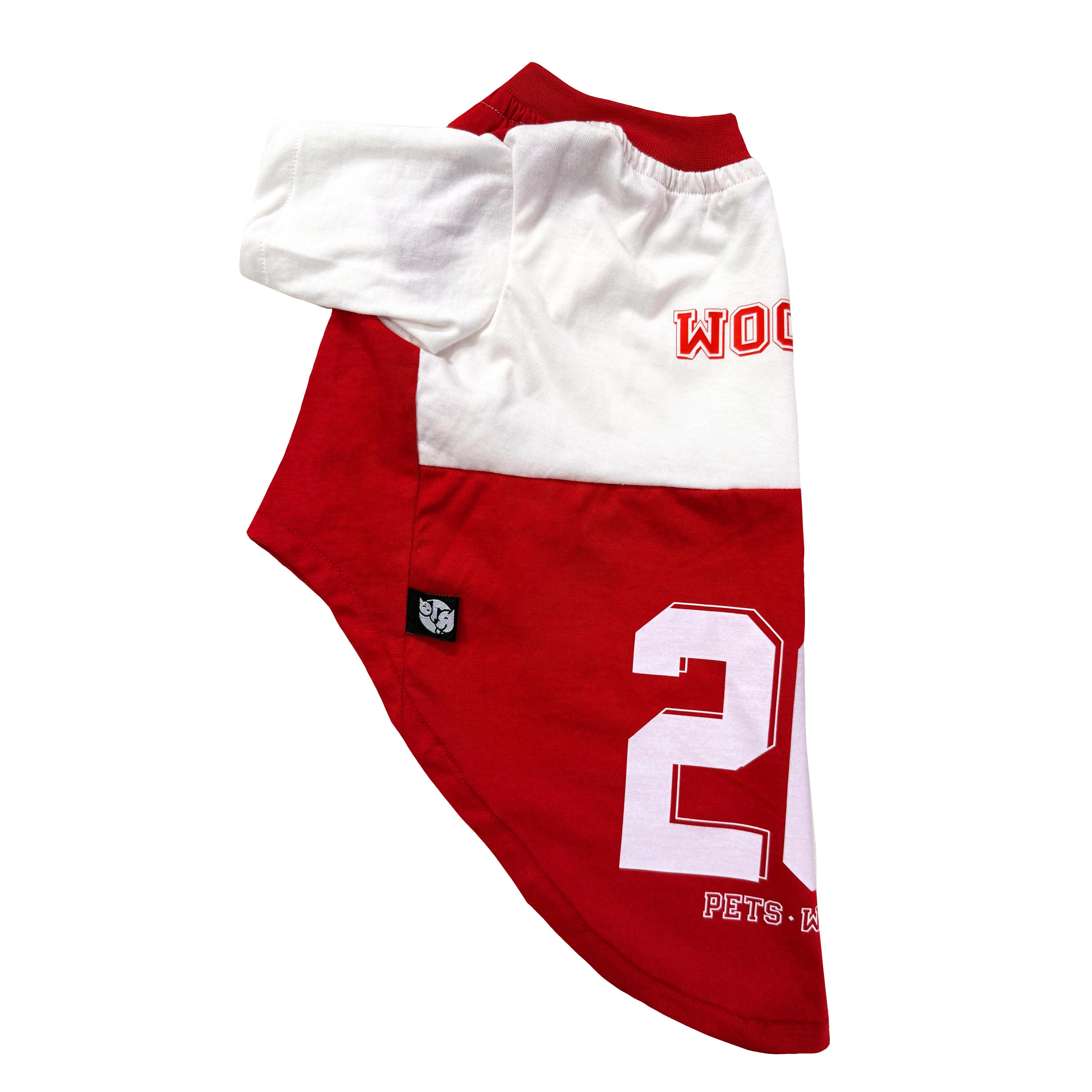 Pets Way Woofers Barkball Tshirt for Dogs (Red/White) - Image 3
