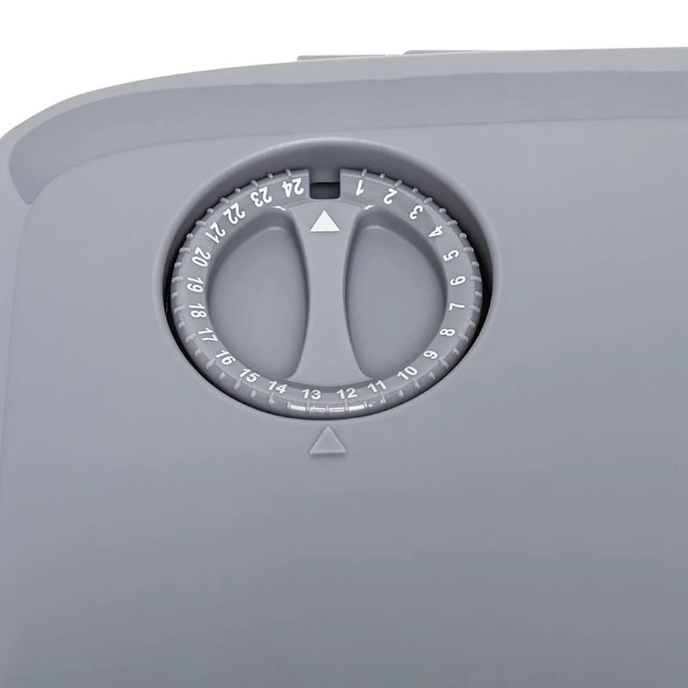 PETSAFE Automatic Two Portioned Meal Feeder for Dogs and Cats (White/Grey) - Image 2