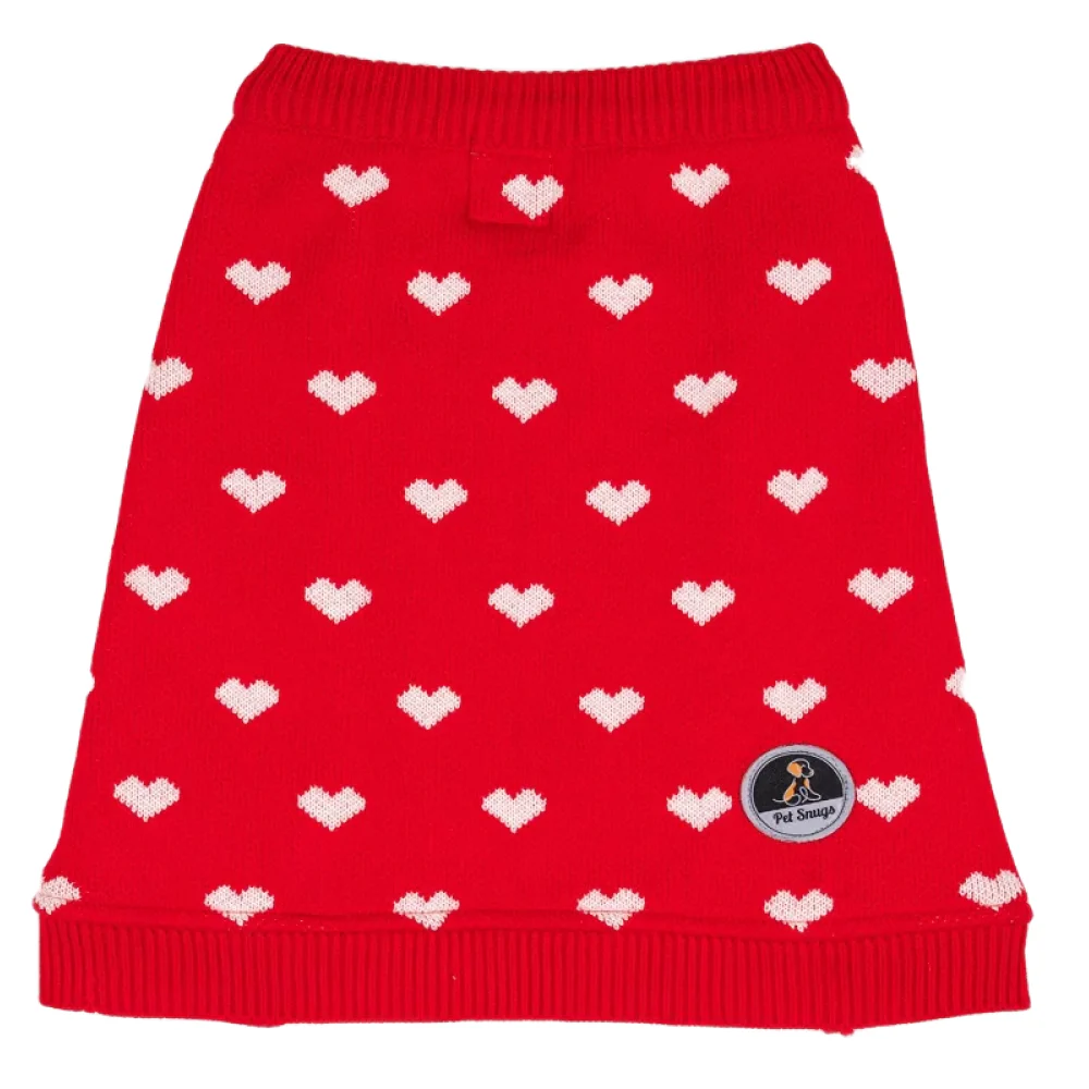 Petsnugs Heart Sweater for Dogs and Cats (Red) - Image 2