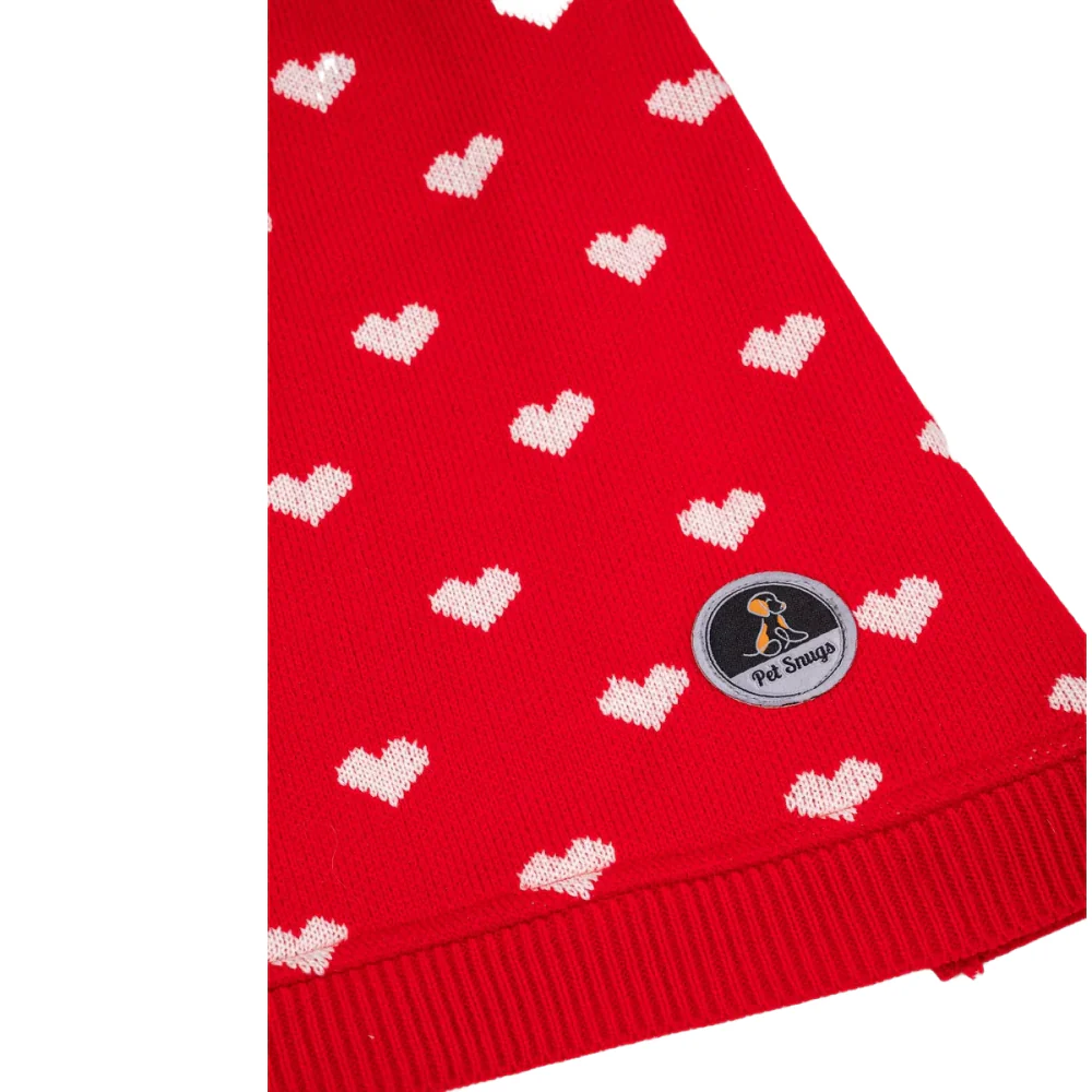 Petsnugs Heart Sweater for Dogs and Cats (Red) - Image 3