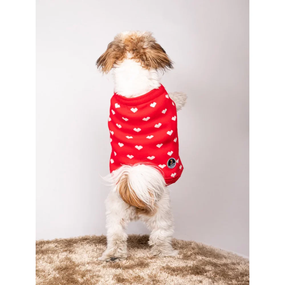 Petsnugs Heart Sweater for Dogs and Cats (Red) - Image 5