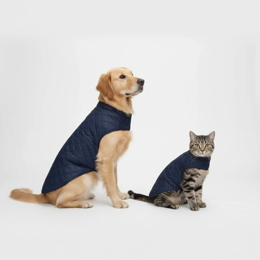 Petsnugs Quilted Puffer Jacket for Dogs and Cats (Blue) - Image 9