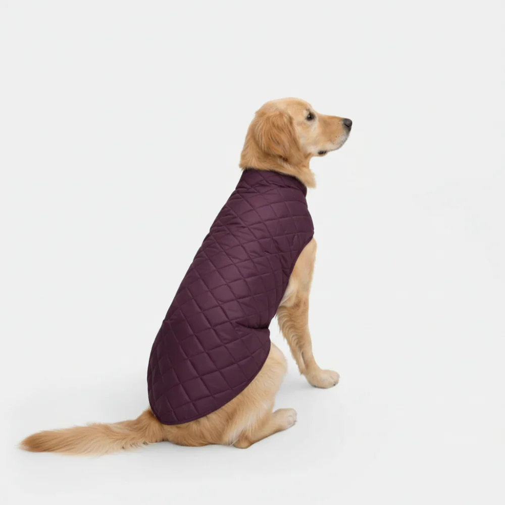 Petsnugs Quilted Puffer Jacket for Dogs and Cats (Wine) - Image 7