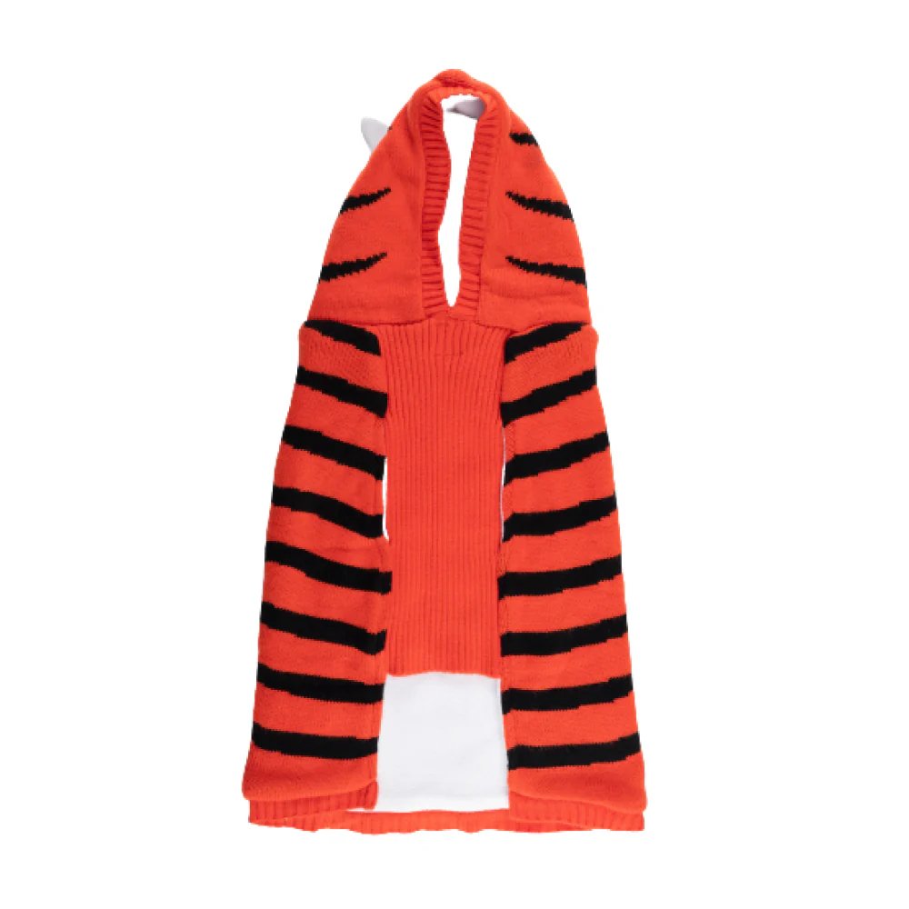 Petsnugs Tiger Knit Sweater for Dogs and Cats (Black & Orange) - Image 4