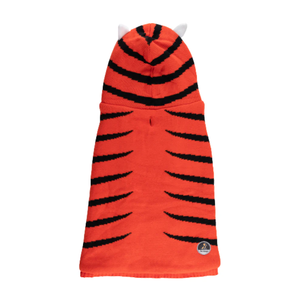 Petsnugs Tiger Knit Sweater for Dogs and Cats (Black & Orange) - Image 6