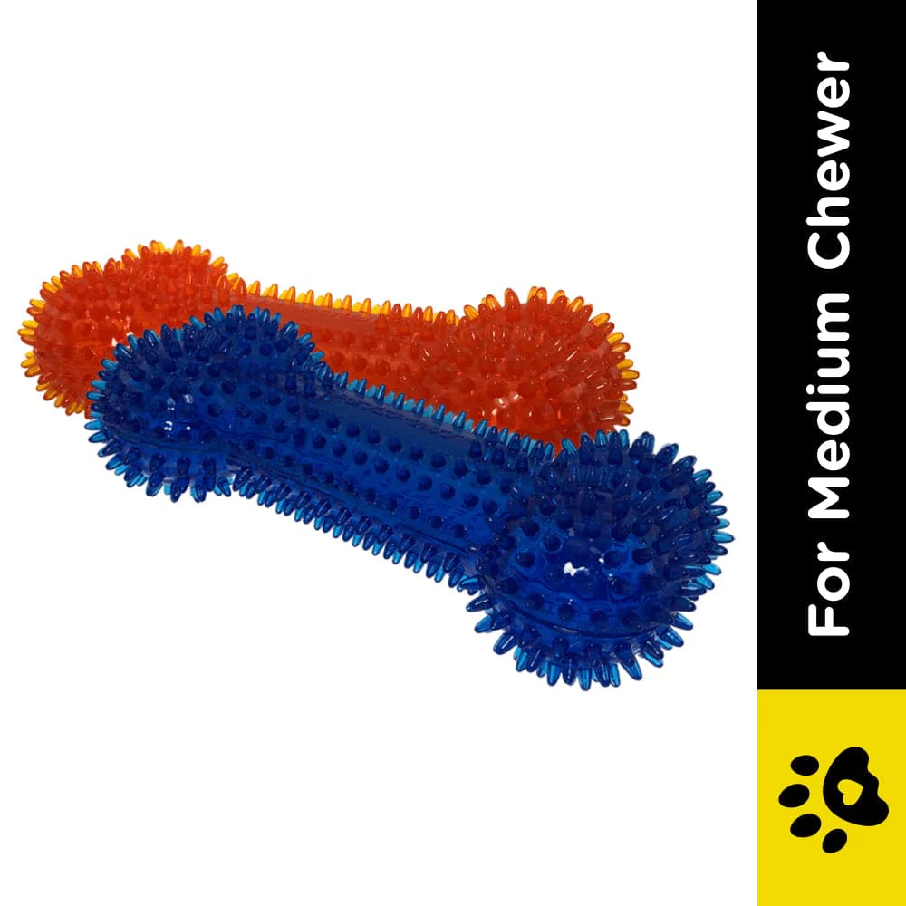 Petsport Gorilla Spiky Bone Toy for Dogs (Red) - Image 5