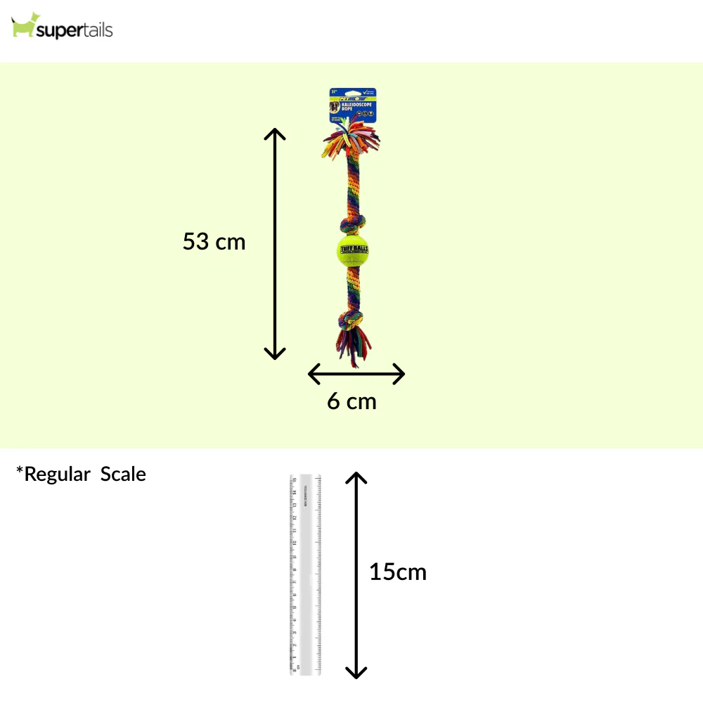 Petsport Kaleidoscope Rope Tug Ball for Dogs - Image 2