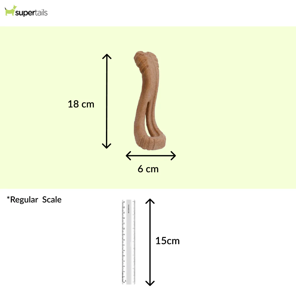 Petstages Dogwood Flip Chew Bone Toy for Dogs (Brown) - Image 2