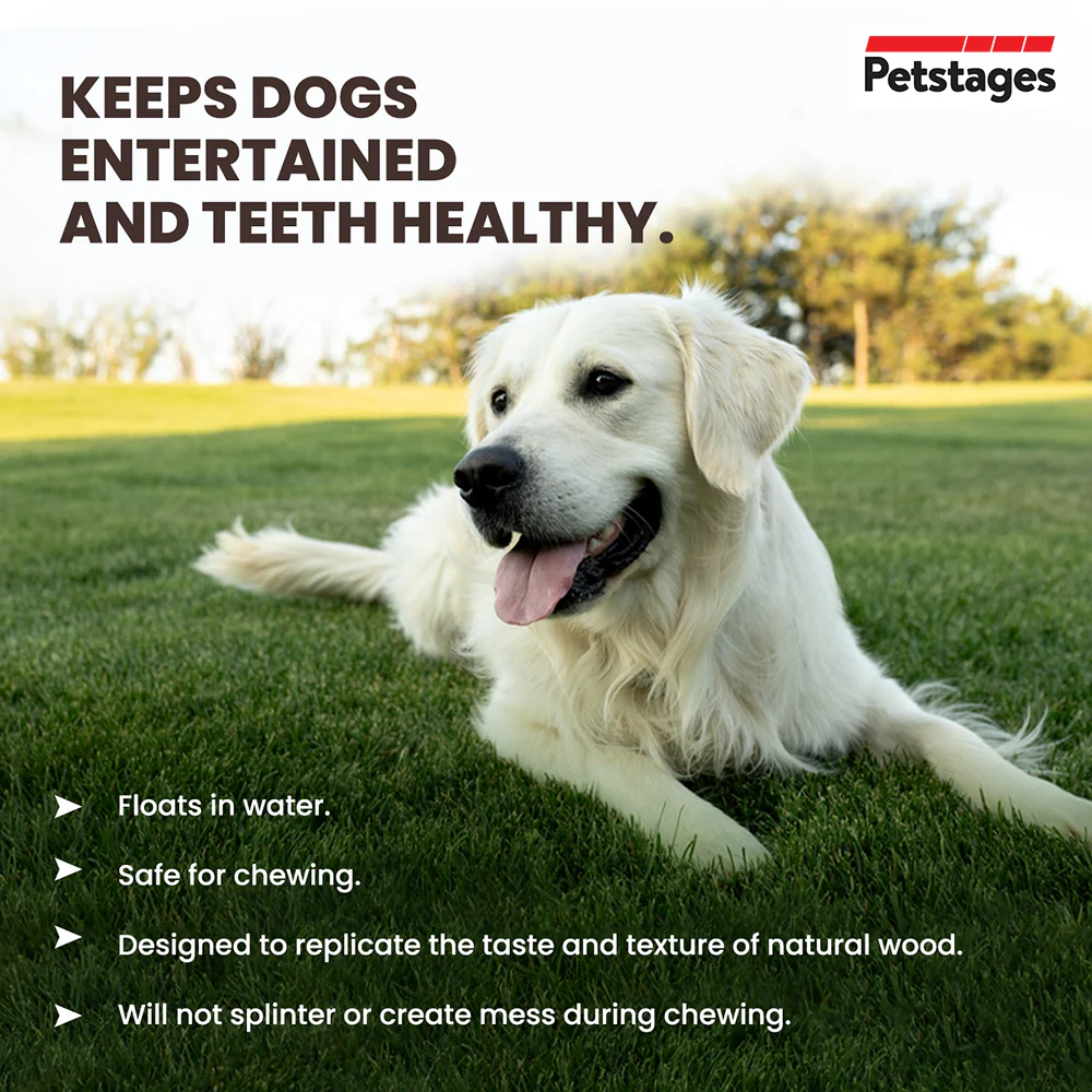 Petstages Dogwood Flip Chew Bone Toy for Dogs (Brown) - Image 5