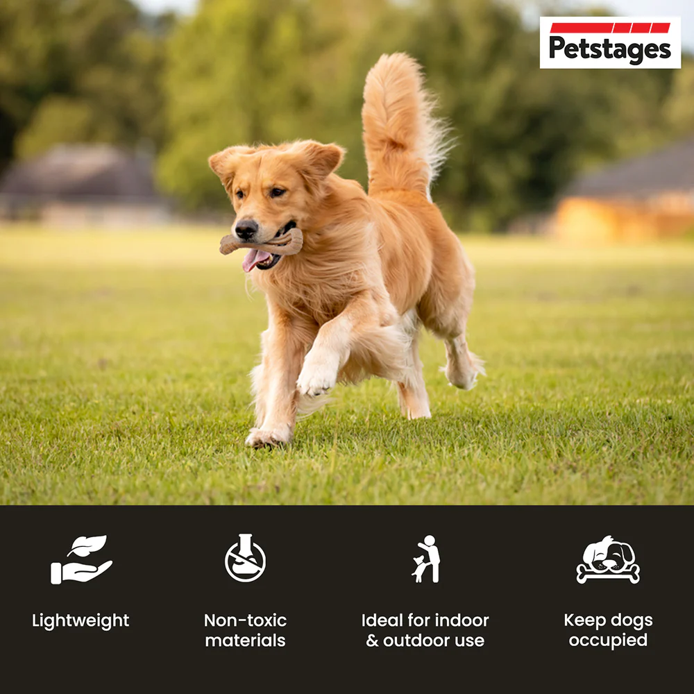 Petstages Dogwood Flip Chew Bone Toy for Dogs (Brown) - Image 6