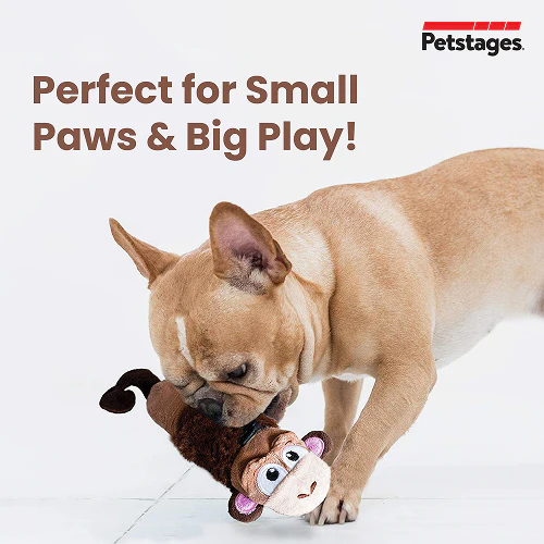 Petstages Mini Monkey Stuffing Free Toy for Dogs (Brown) - Image 3