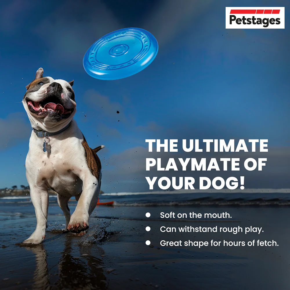 Petstages Orka Flyer Toy for Dogs (Blue) - Image 6