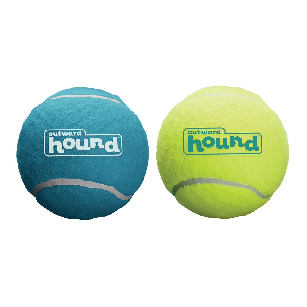 Petstages Squeaker Tenis Ballz Toy for Dogs (Blue/Green) - Image 3